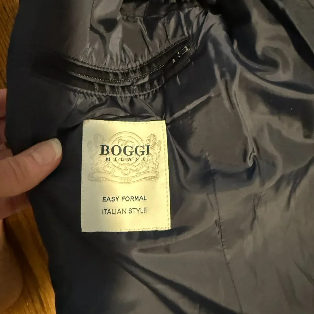 boggi milano padded cashmere wool blazer 36/38 (italian 48) blokecore puffer